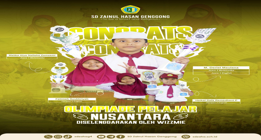 PRESTASI GEMILANG! SISWA SD ZAHA RAIH JUARA DI OLIMPIADE PELAJAR NUSANTARA 2025