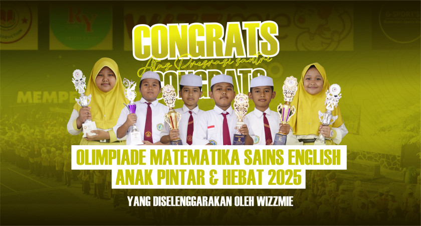 PRESTASI TIADA HENTI, SANTRI SD ZAHA RAIH JUARA DI LOMBA WIZZMIE