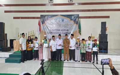 SANTRI SD ZAHA RAIH JUARA HARAPAN LOMBA ADZAN PADA FESTIVAL SYIAR ISLAMI